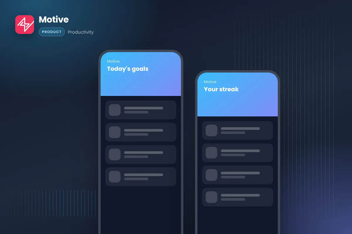Motive interface overview